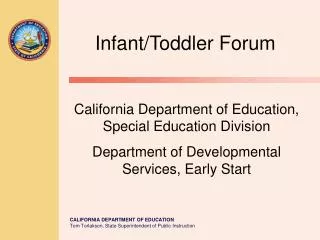 Infant/Toddler Forum