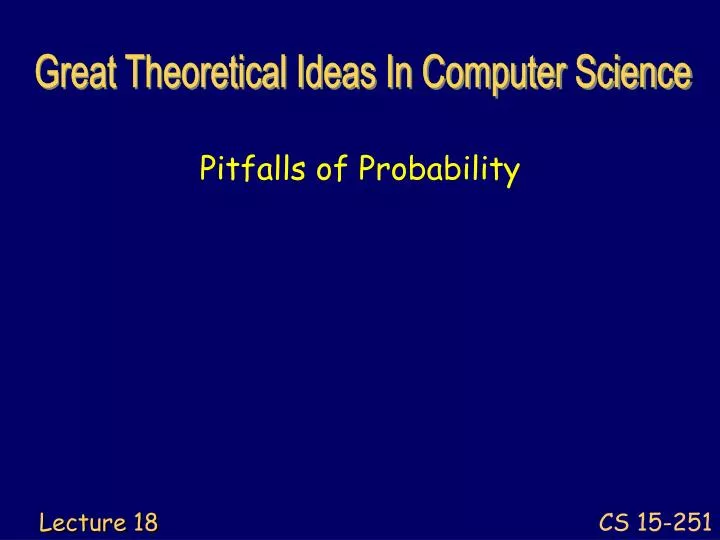 pitfalls of probability