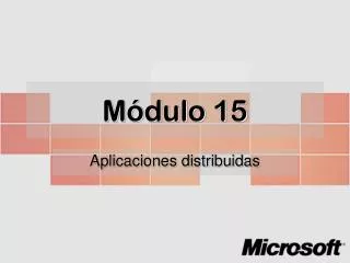 m dulo 15