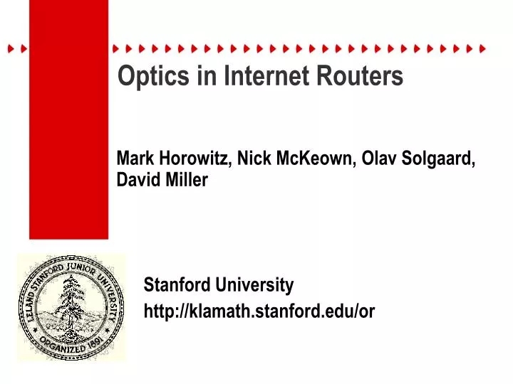 optics in internet routers