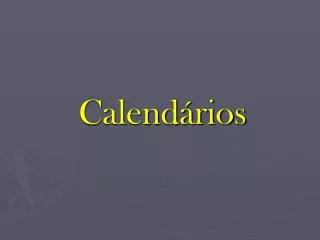 calend rios