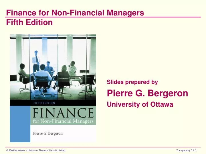 finance for non financial managers fifth edition