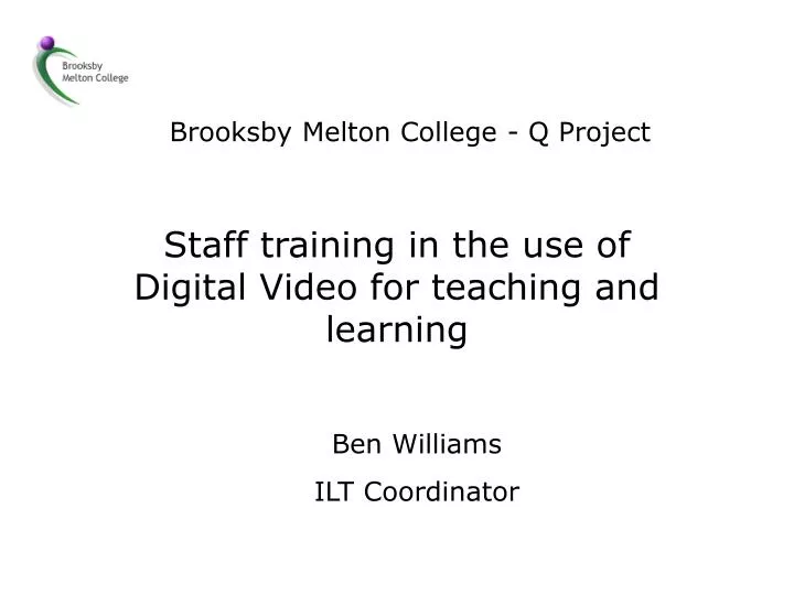 brooksby melton college q project