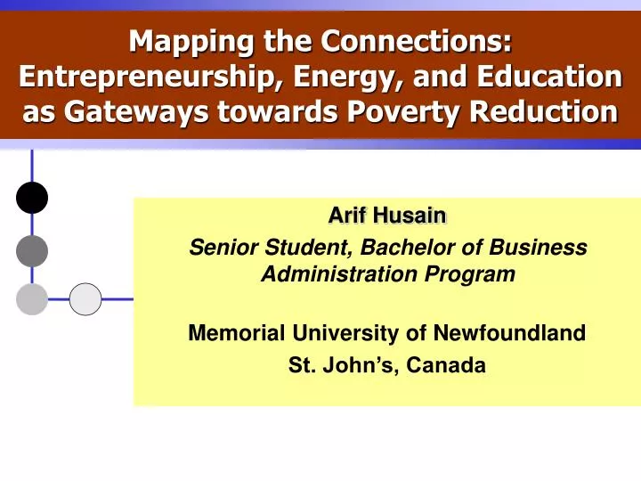 mapping the connections entrepreneurship energy and education as gateways towards poverty reduction