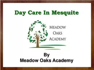 Day Care In Mesquite from Meadowoaksacademy