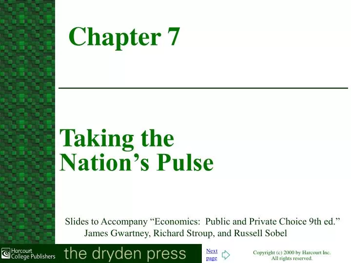 taking the nation s pulse