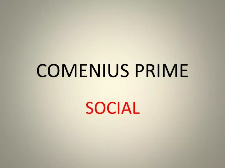 comenius prime