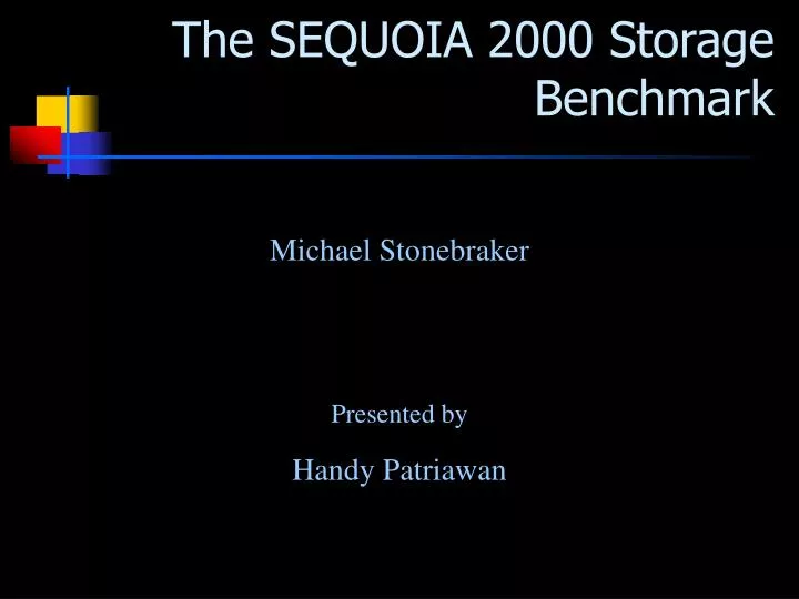 the sequoia 2000 storage benchmark