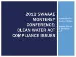 PPT - Clean Water Act (RA 9275) And Its Implementing Rules And ...