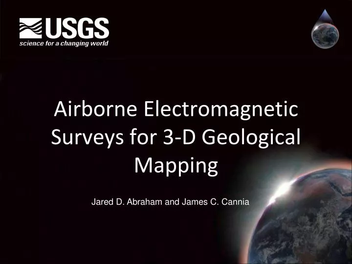 airborne electromagnetic surveys for 3 d geological mapping