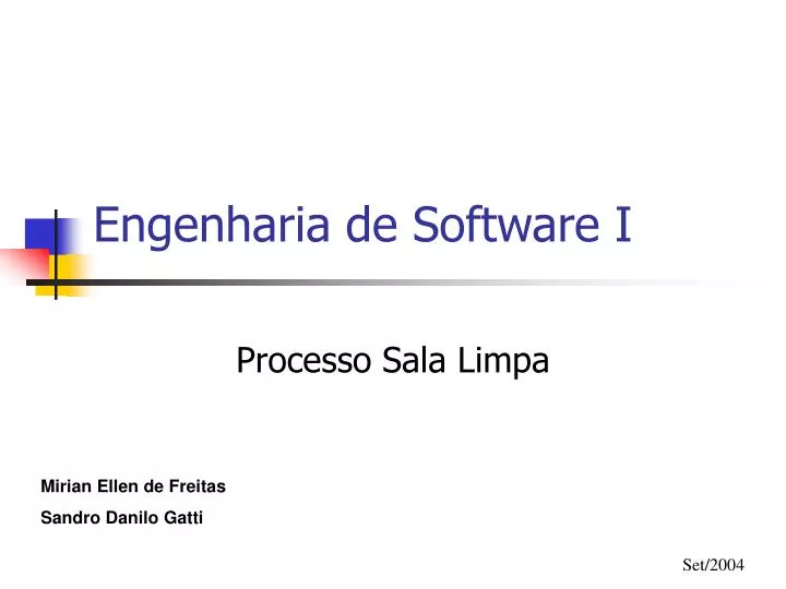 engenharia de software i