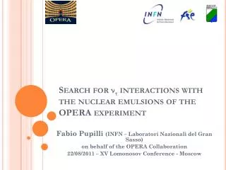 Search for ? ? interactions with the nuclear emulsions of the OPERA experiment