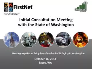 Initial Consultation Meeting with the State of Washington