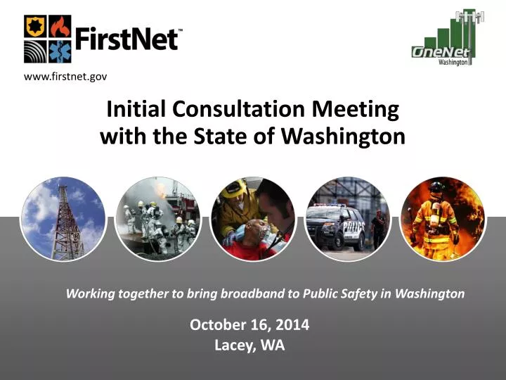 initial consultation meeting with the state of washington