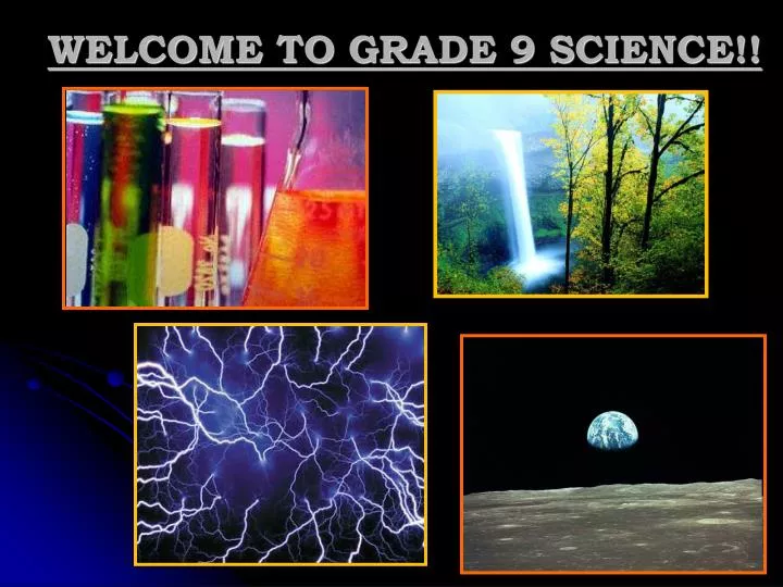 welcome to grade 9 science