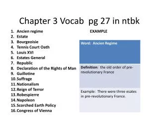 chapter 3 vocab pg 27 in ntbk