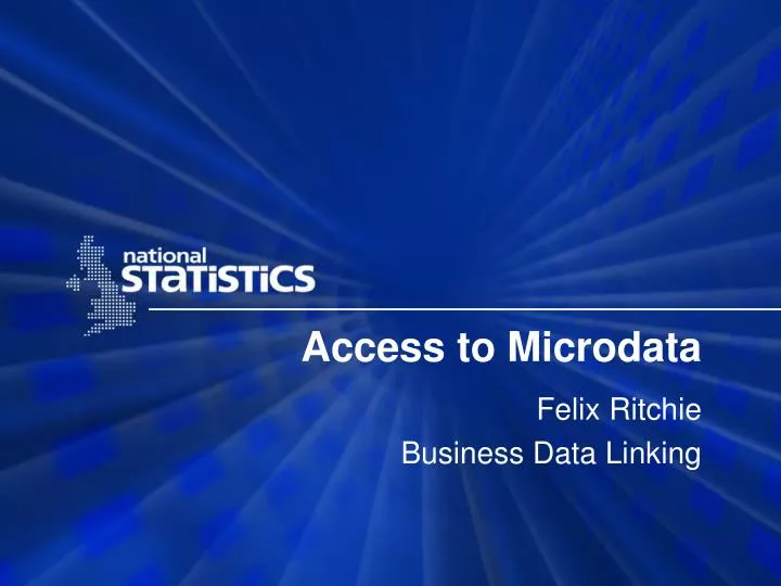 access to microdata