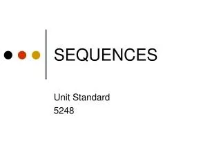 SEQUENCES