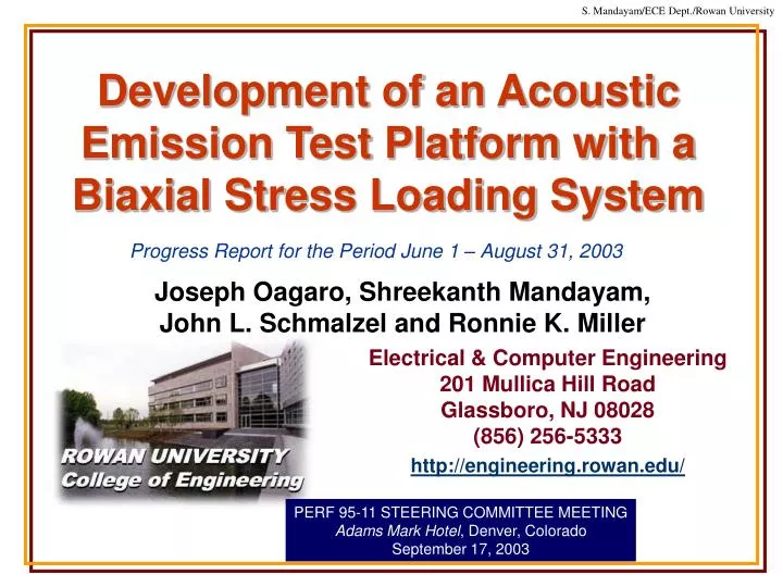 development of an acoustic emission test platform with a biaxial stress loading system