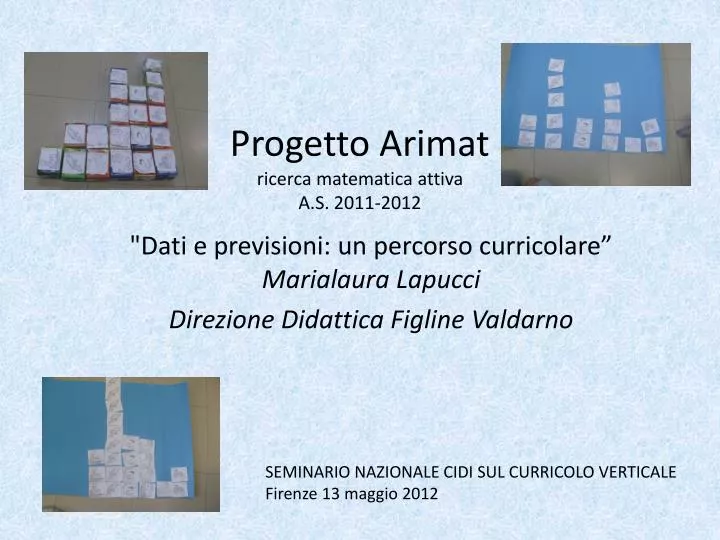 progetto arimat ricerca matematica attiva a s 2011 2012