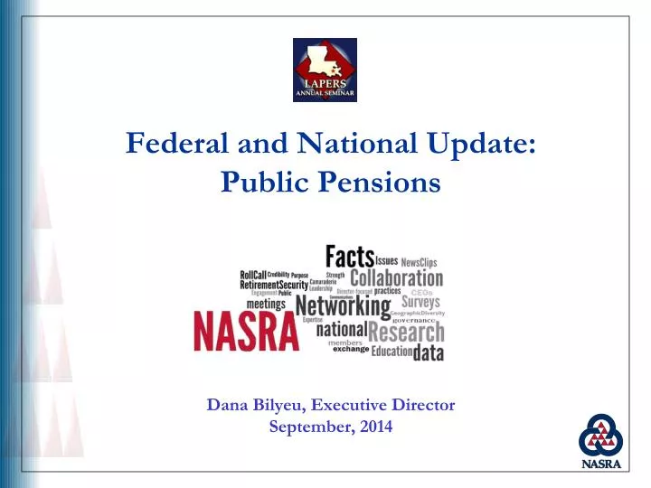 federal and national update public pensions