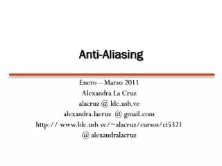 anti aliasing