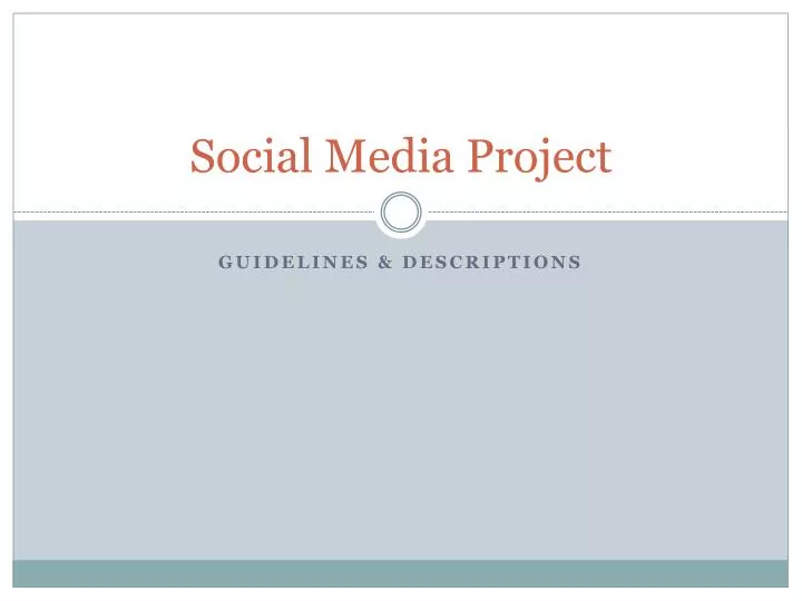 social media project