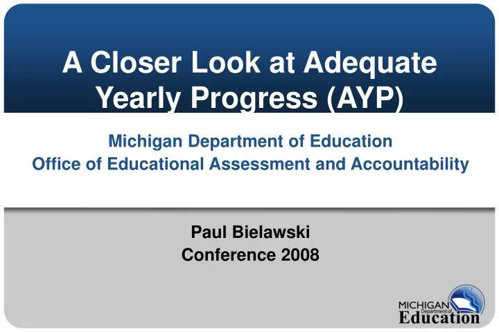 a closer look at adequate yearly progress ayp