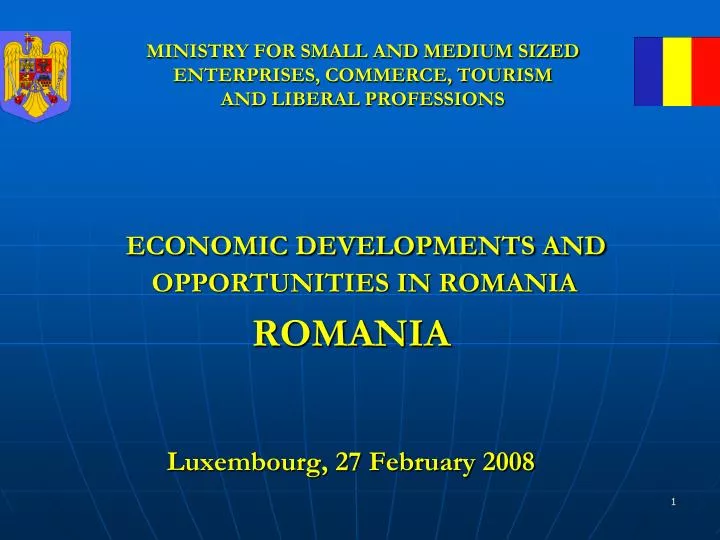 ministry for small and medium sized enterprises commerce tourism and liberal professions