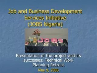 Job and Business Development Services Initiative (JOBS Nigeria)