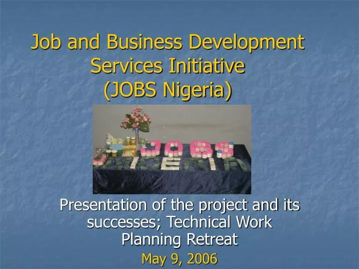 job and business development services initiative jobs nigeria