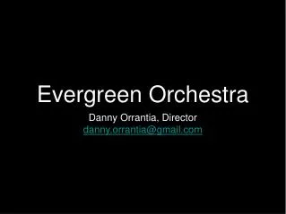 Evergreen Orchestra