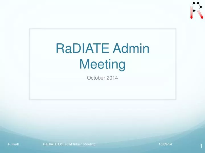 radiate admin meeting