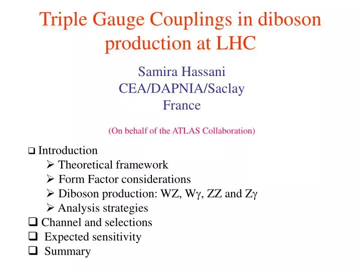triple gauge couplings in diboson production at lhc