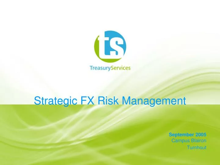 strategic fx risk management