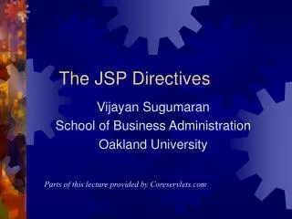The JSP Directives