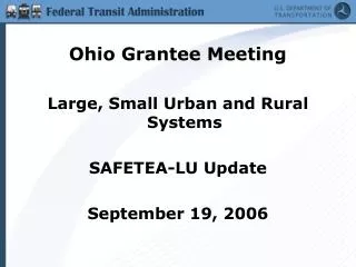 Ohio Grantee Meeting