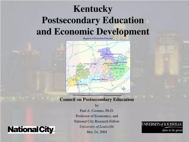 kentucky postsecondary education and economic development