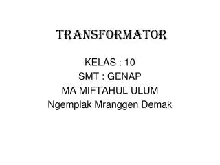 transformator