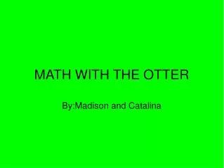 MATH WITH THE OTTER