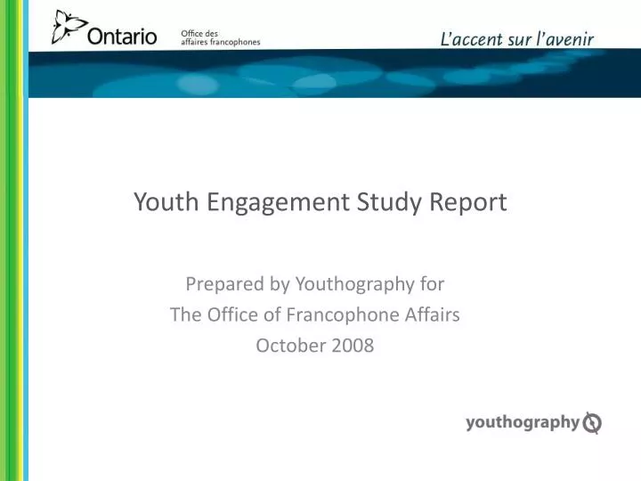 youth engagement study report