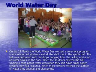 World Water Day