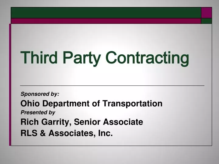 third party contracting