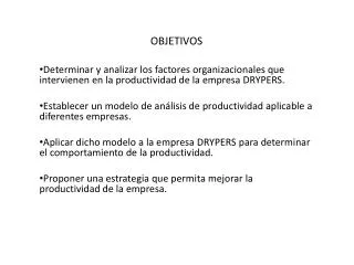 objetivos
