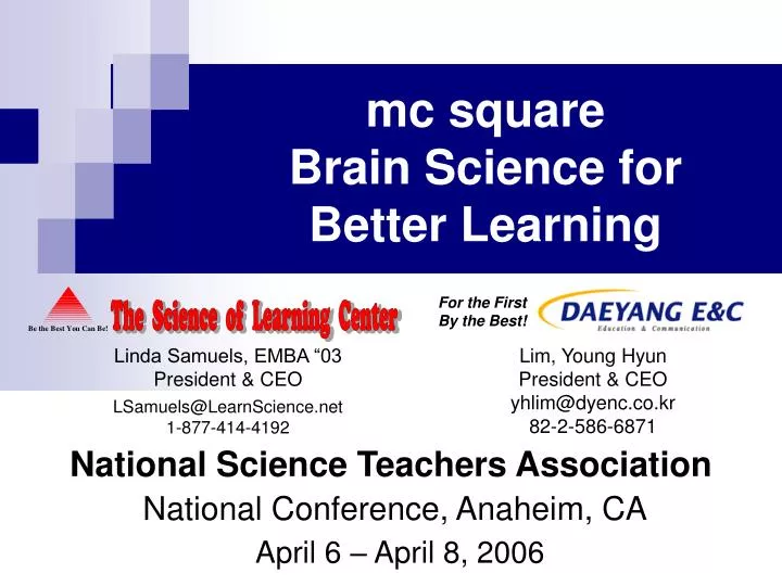 national science teachers association national conference anaheim ca april 6 april 8 2006
