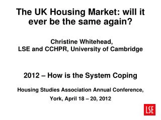 Are we witnessing fundamental structural change in the housing market?