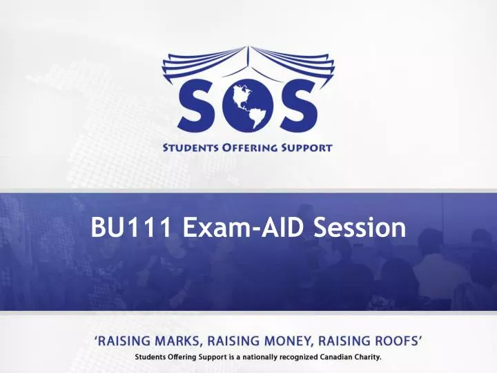 bu111 exam aid session