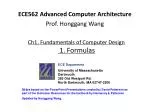 Ch1. Fundamentals of Computer Design 1. Formulas - slide 1