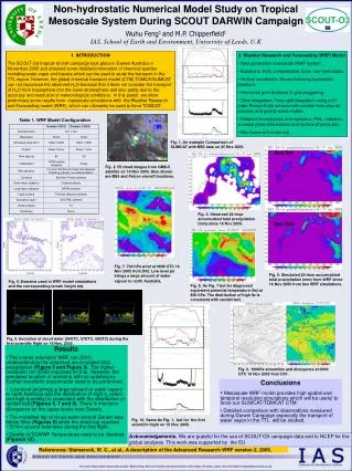 Non-hydrostatic Numerical Model Study on Tropical Mesoscale System During SCOUT DARWIN Campaign