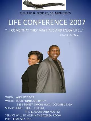 LIFE CONFERENCE 2007